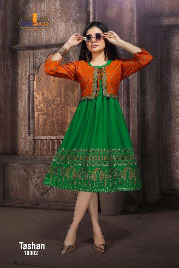 tunic house tashan fancy kurti with jacket catalog 2 2022 01 28 15 27 42