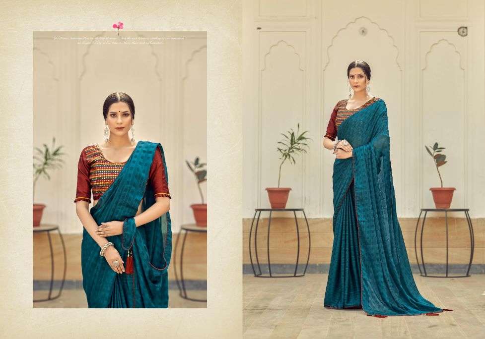 Ynf Mirror Chiffon  Saree Catalog