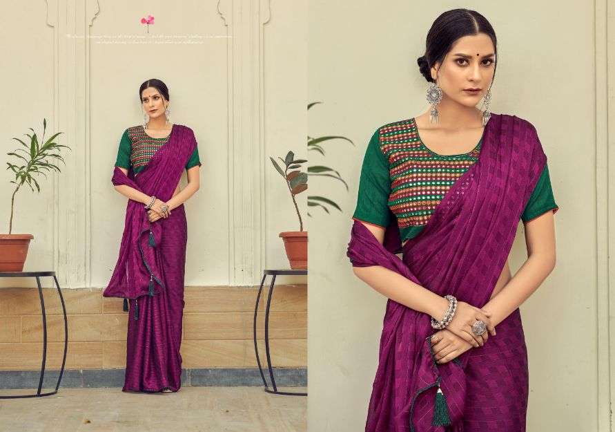 Ynf Mirror Chiffon  Saree Catalog