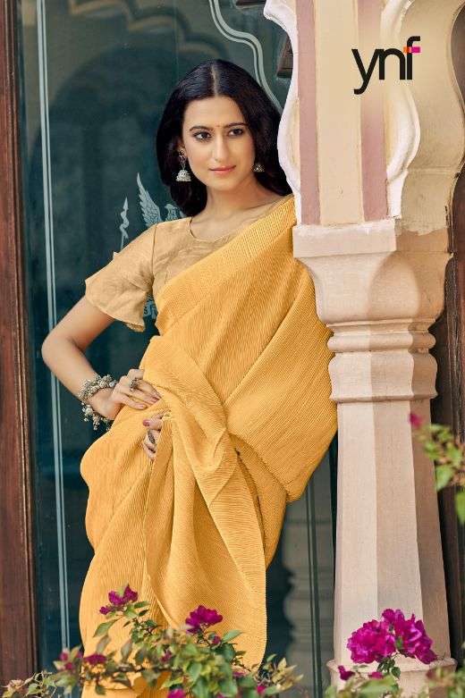 Ynf Pleated Silk Fancy  Saree  catalog