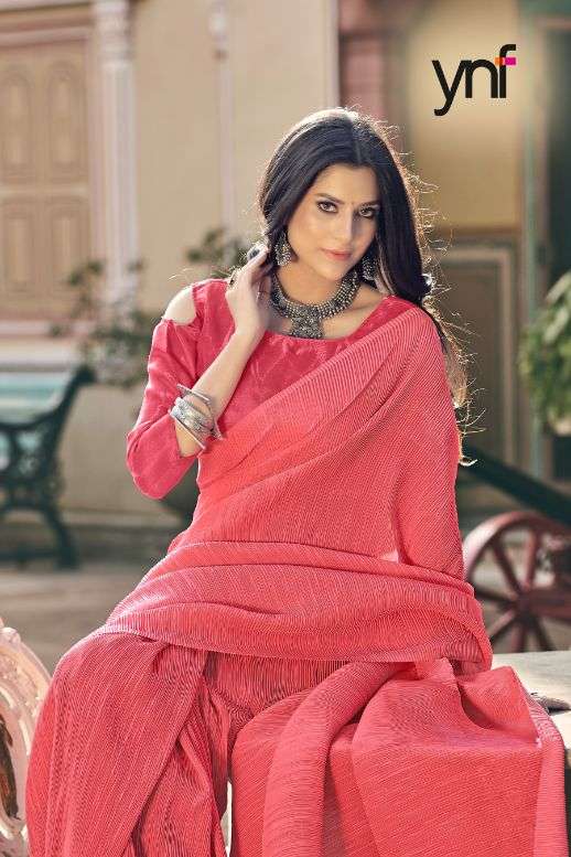 Ynf Pleated Silk Fancy  Saree  catalog