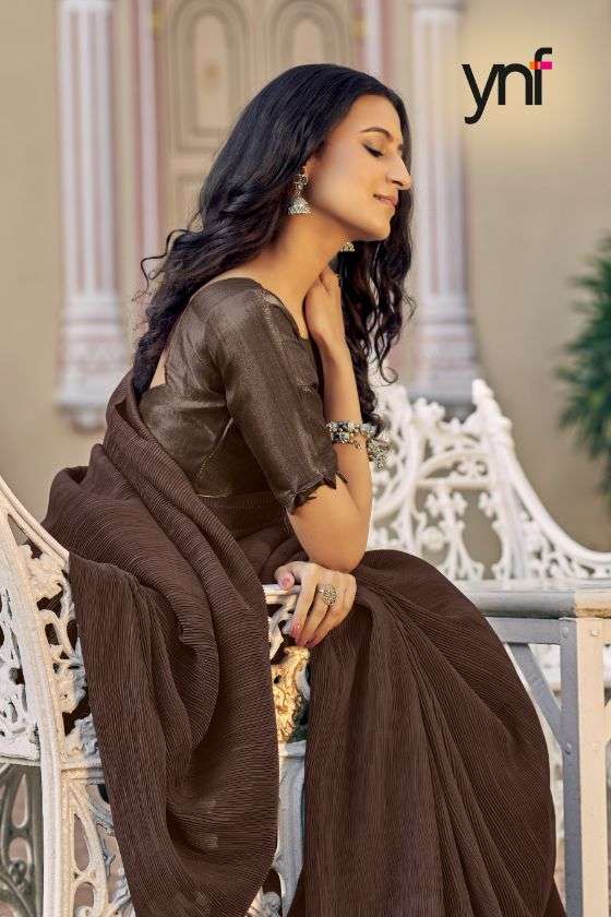 Ynf Pleated Silk Fancy  Saree  catalog