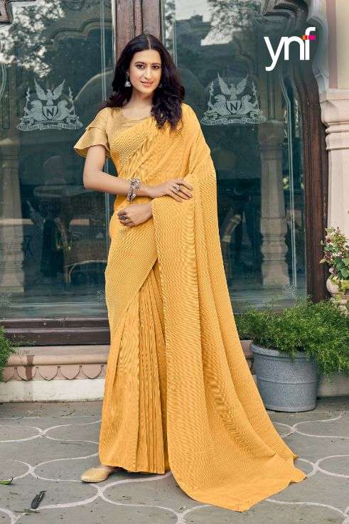 Ynf Pleated Silk Fancy  Saree  catalog