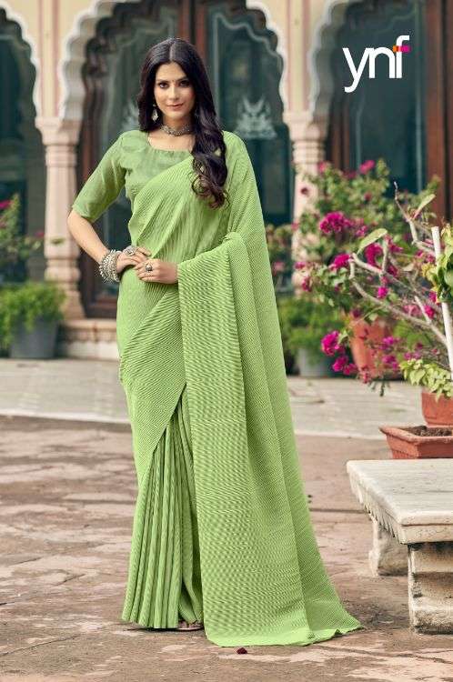 Ynf Pleated Silk Fancy  Saree  catalog