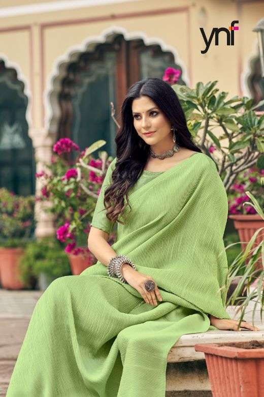 Ynf Pleated Silk Fancy  Saree  catalog