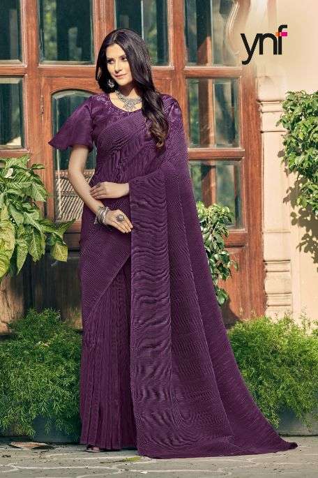 Ynf Pleated Silk Fancy  Saree  catalog