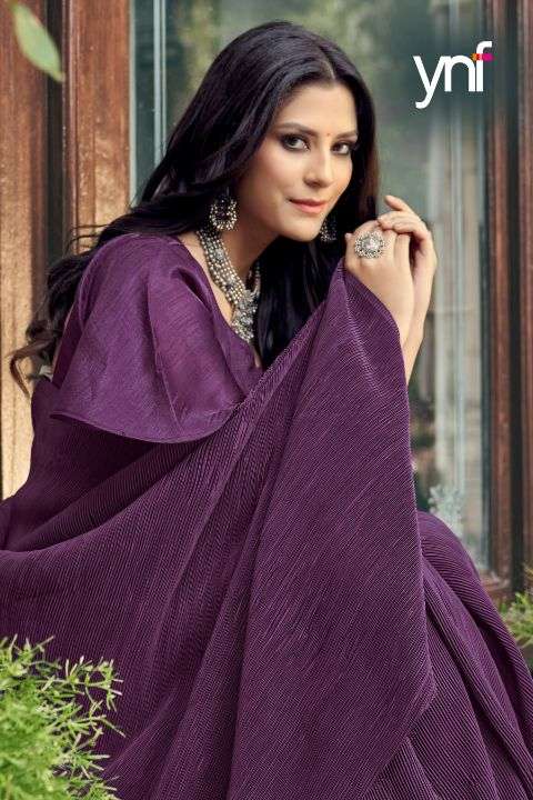 Ynf Pleated Silk Fancy  Saree  catalog