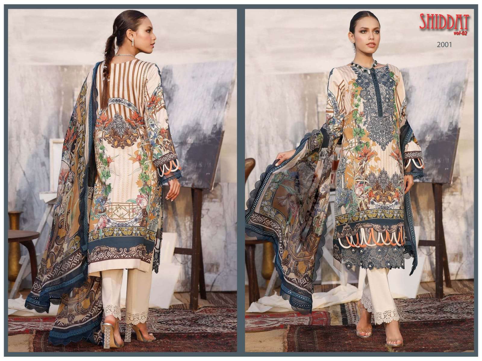Agha Noor Shiddat  vol 2 catalog  Exclusive Jam Satin Dress Material