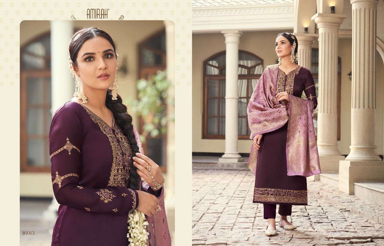 Amirah Banaras Vol 2 Catalog Designer Party Wear Georgette Dress Material