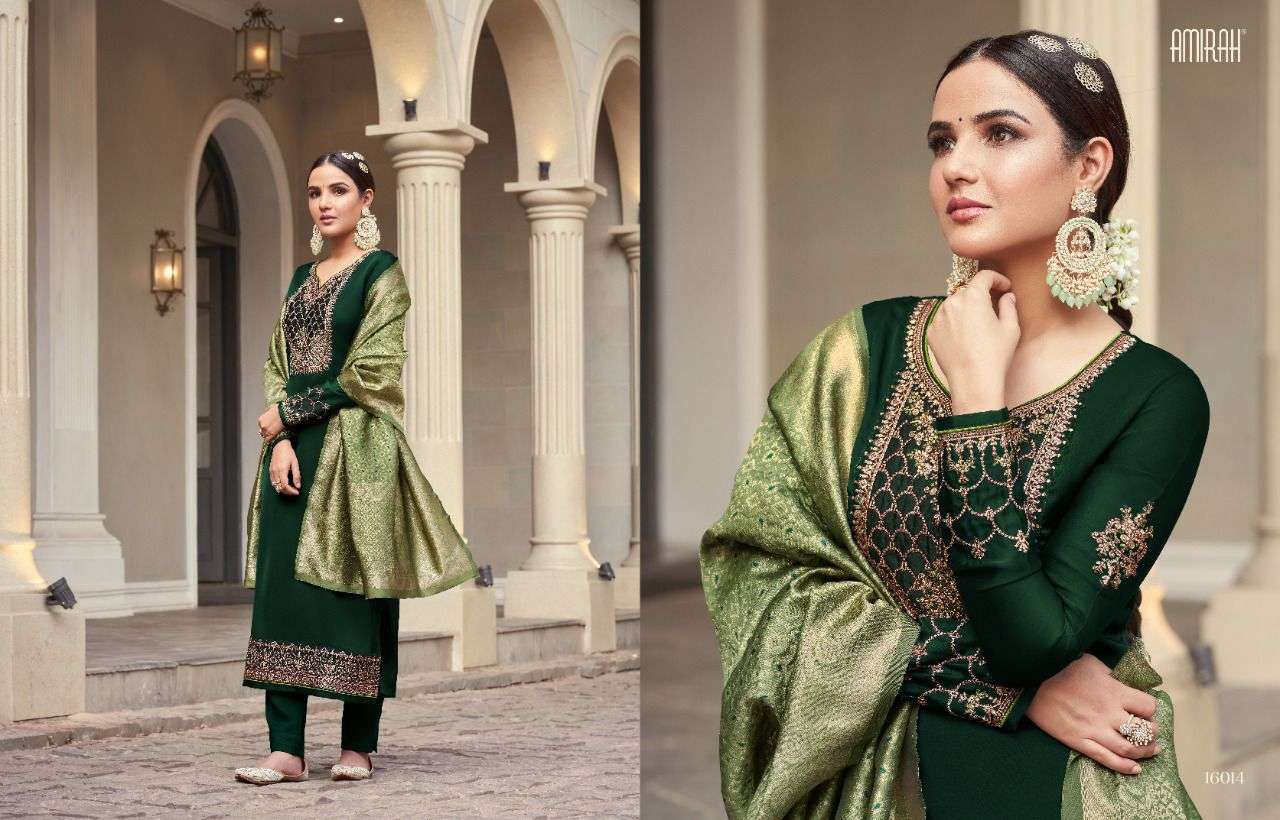 Amirah Banaras Vol 2 Catalog Designer Party Wear Georgette Dress Material
