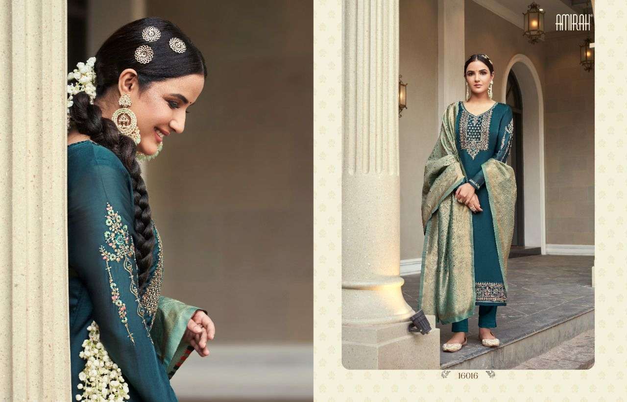 Amirah Banaras Vol 2 Catalog Designer Party Wear Georgette Dress Material