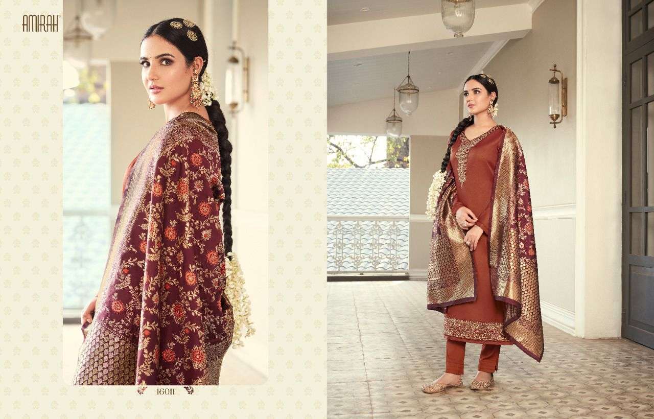 Amirah Banaras Vol 2 Catalog Designer Party Wear Georgette Dress Material