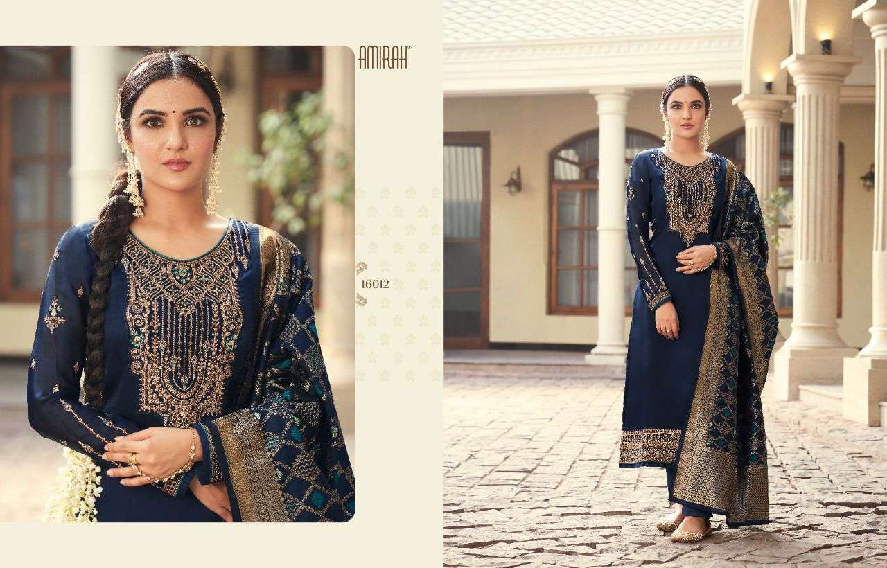 Amirah Banaras Vol 2 Catalog Designer Party Wear Georgette Dress Material