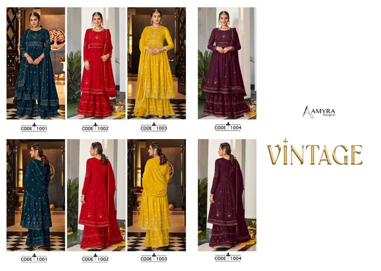 Amyra Vintage  catalog Heavy Desginer Georget Salwar Suit catalog