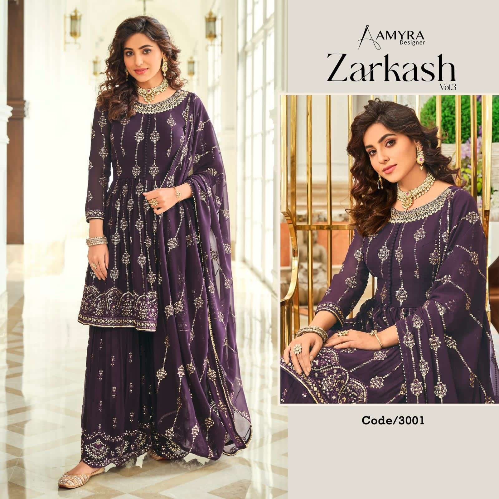 Amyra Zarkash vol 3 catalog Exclusive Designer Salwar suits 