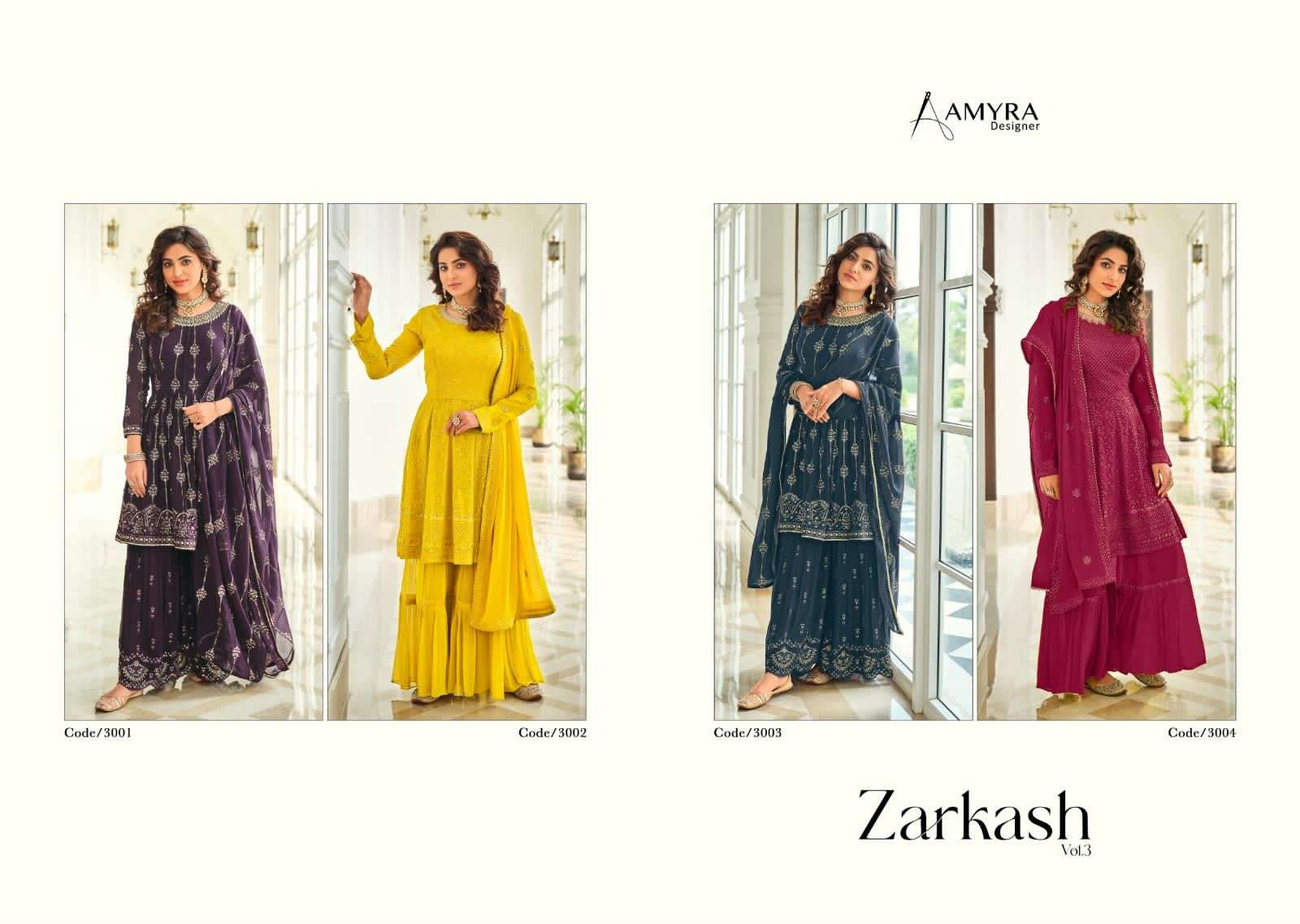 Amyra Zarkash vol 3 catalog Exclusive Designer Salwar suits 