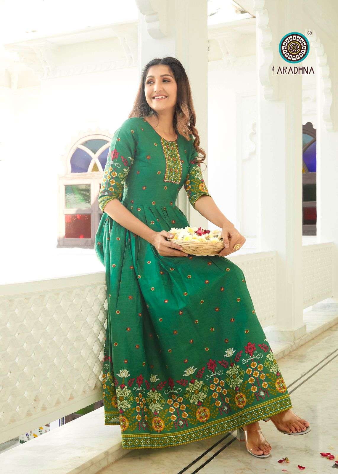 Aradhna Bonanza  vol 2 catalog  Rayon Printed Long Gown Kurti