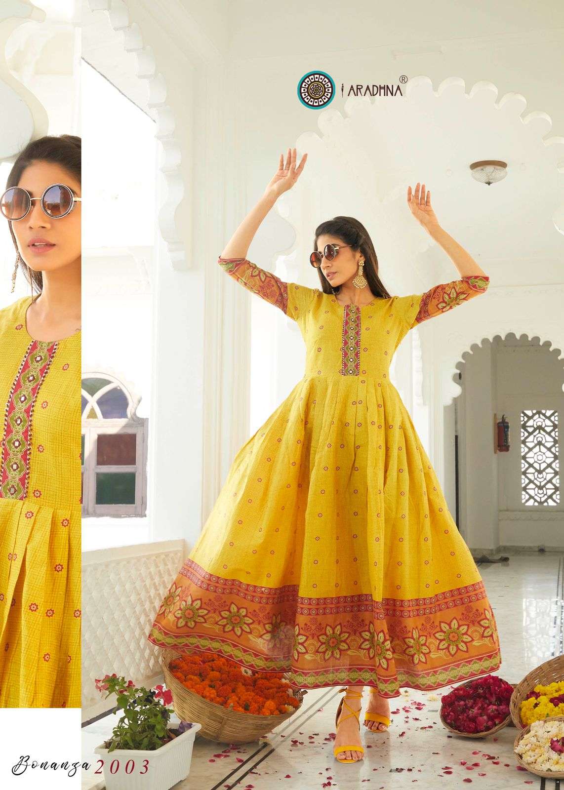 Aradhna Bonanza  vol 2 catalog  Rayon Printed Long Gown Kurti
