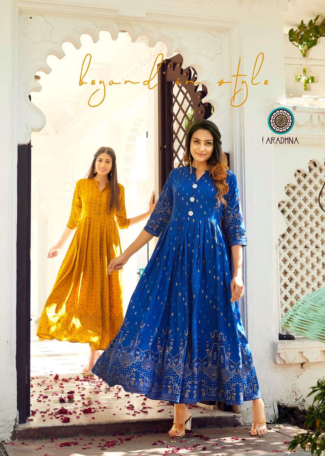 Aradhna Riwaaz Vol 4 Catalog Designer Rayon Kurti Catalog