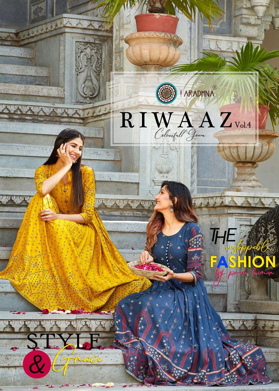 Aradhna Riwaaz Vol 4 Catalog Designer Rayon Kurti Catalog