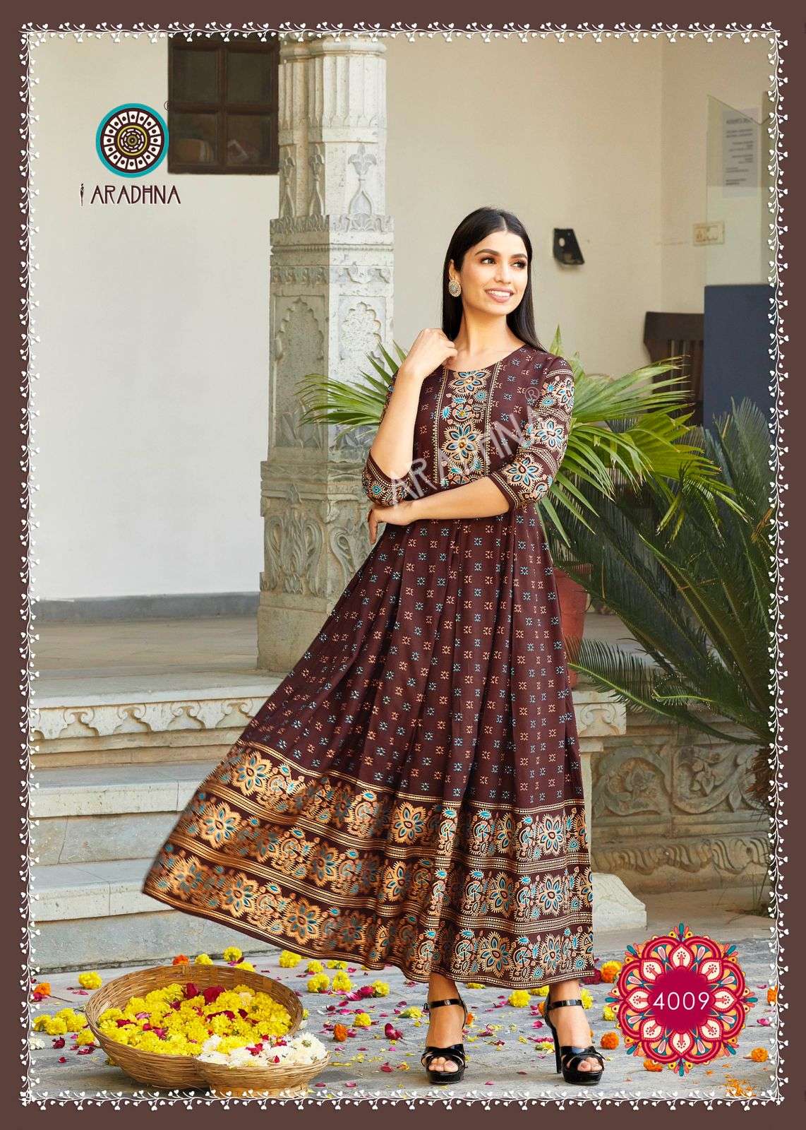 Aradhna Riwaaz Vol 4 Catalog Designer Rayon Kurti Catalog