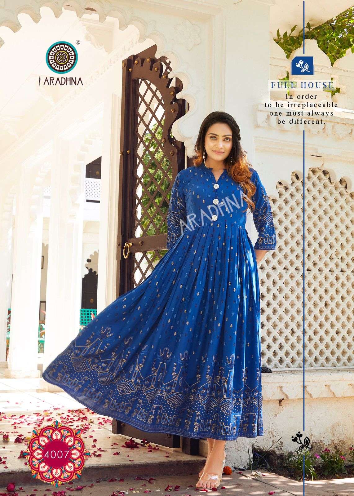 Aradhna Riwaaz Vol 4 Catalog Designer Rayon Kurti Catalog