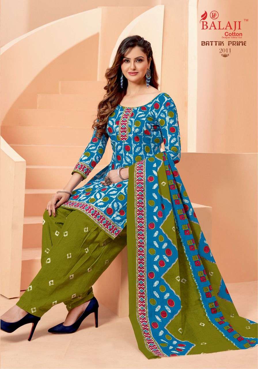 Balaji Battik Prime  vol 2 catalog Regular Wear Cotton Dress Material