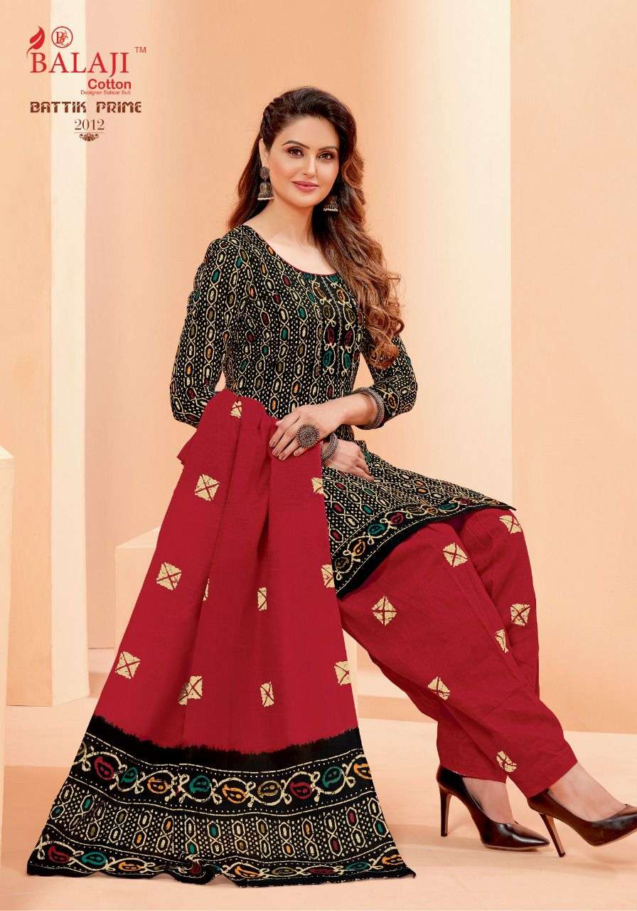 Balaji Battik Prime  vol 2 catalog Regular Wear Cotton Dress Material