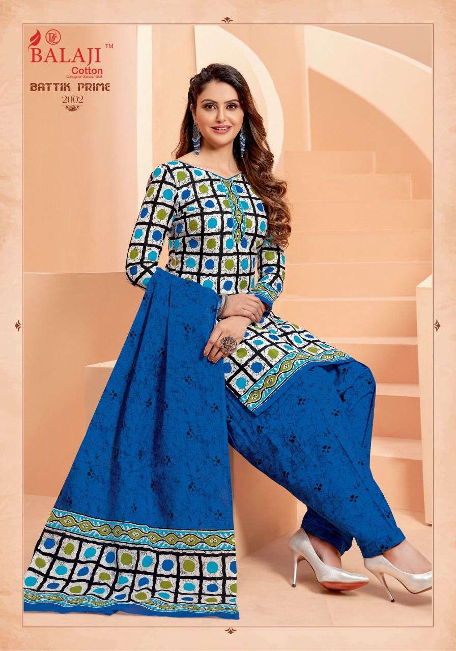 Balaji Battik Prime  vol 2 catalog Regular Wear Cotton Dress Material