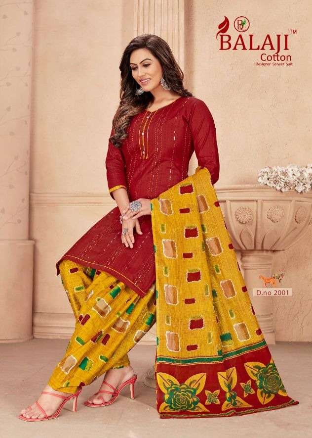 Balaji Niharika Catalog Casual Wear Cotton Printed Dress Materials