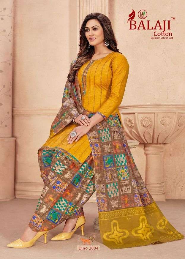 Balaji Niharika Catalog Casual Wear Cotton Printed Dress Materials