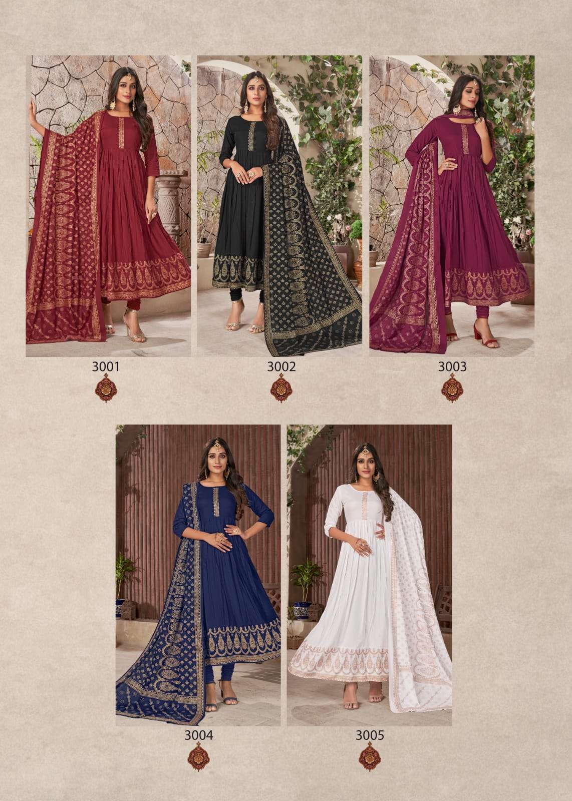 Banwery Pankh Vol 3 Catalog Exclusive Wear Anarkali Top With Dupatta