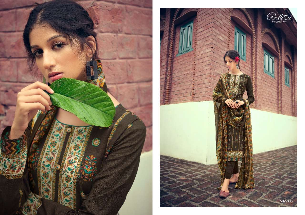 Belliza Nainpreet Exclusive  Designer Dress Material Catalog 