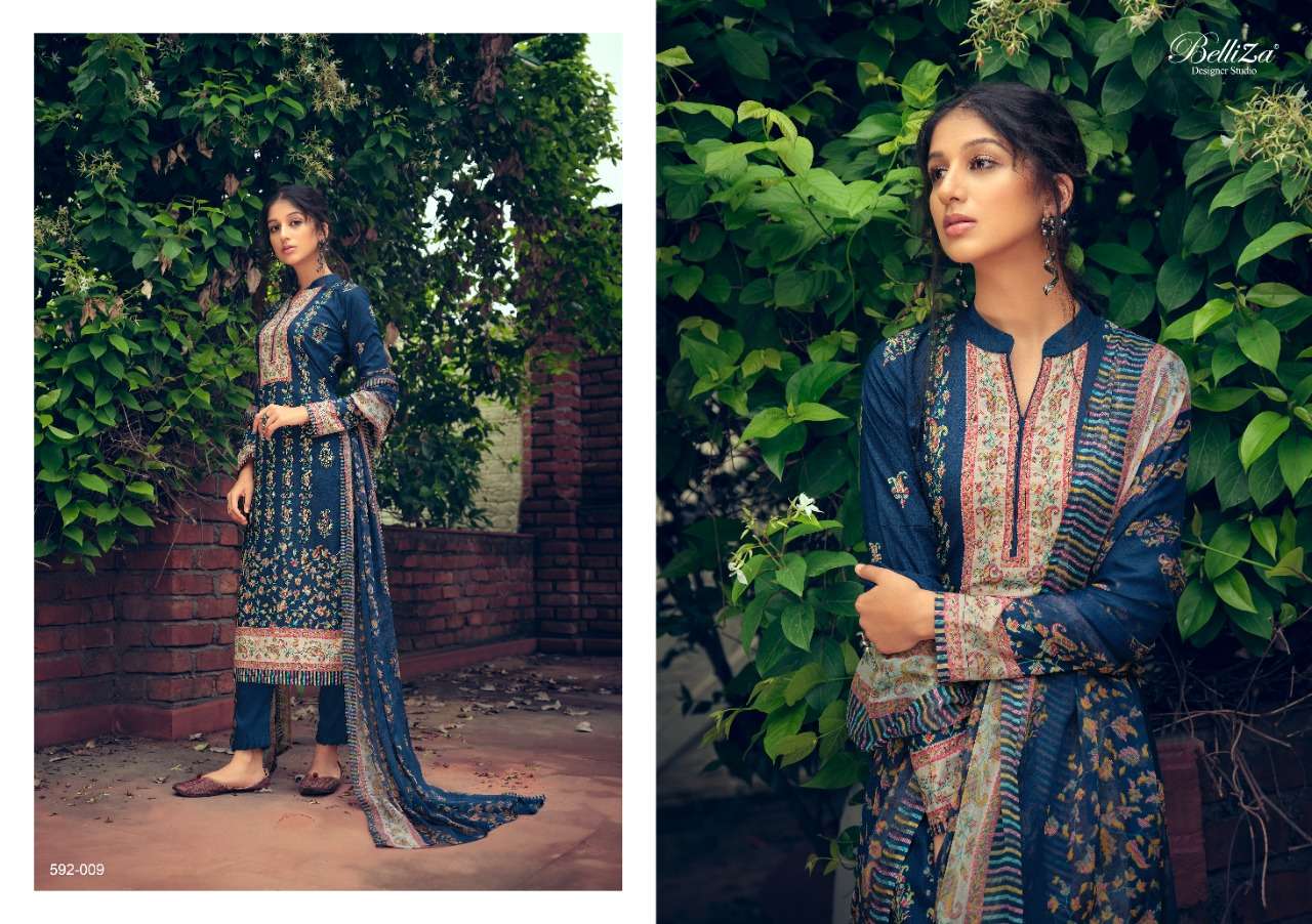 Belliza Nainpreet Exclusive  Designer Dress Material Catalog 