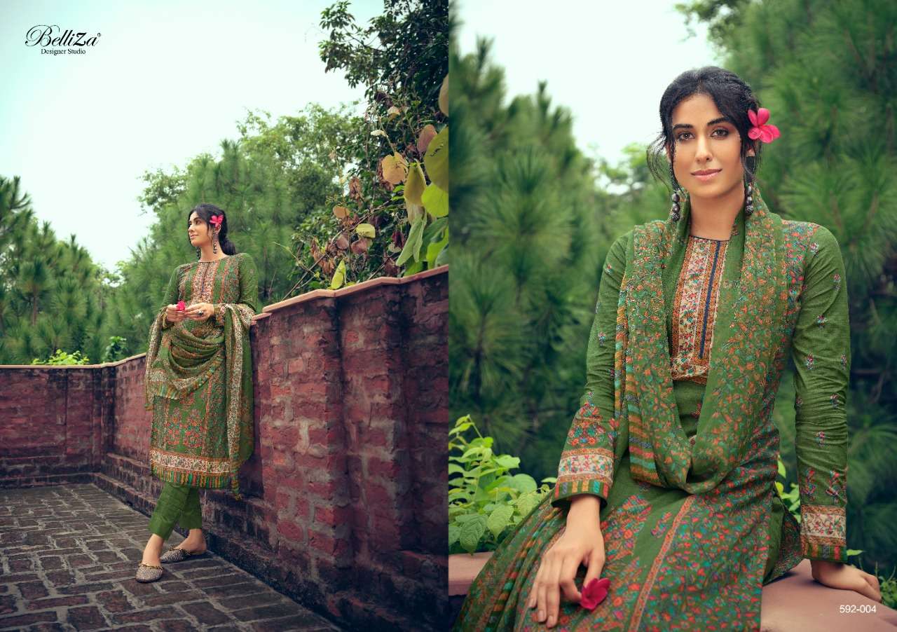 Belliza Nainpreet Exclusive  Designer Dress Material Catalog 