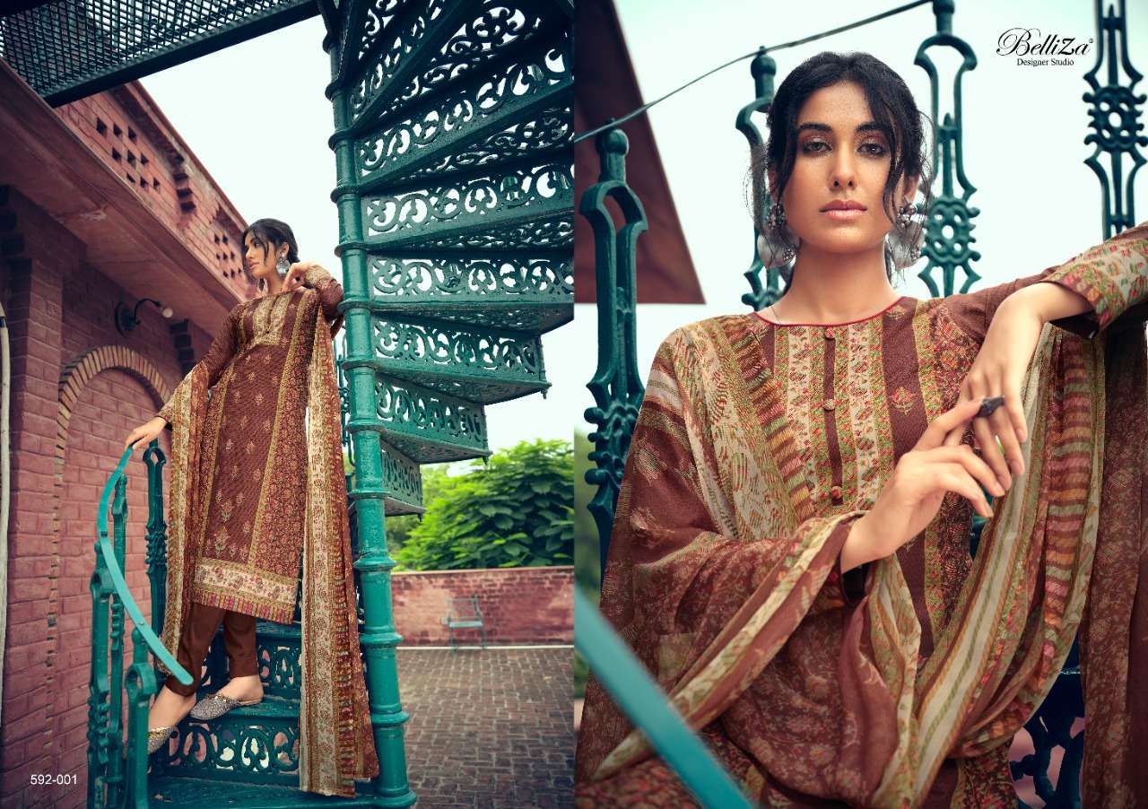 Belliza Nainpreet Exclusive  Designer Dress Material Catalog 
