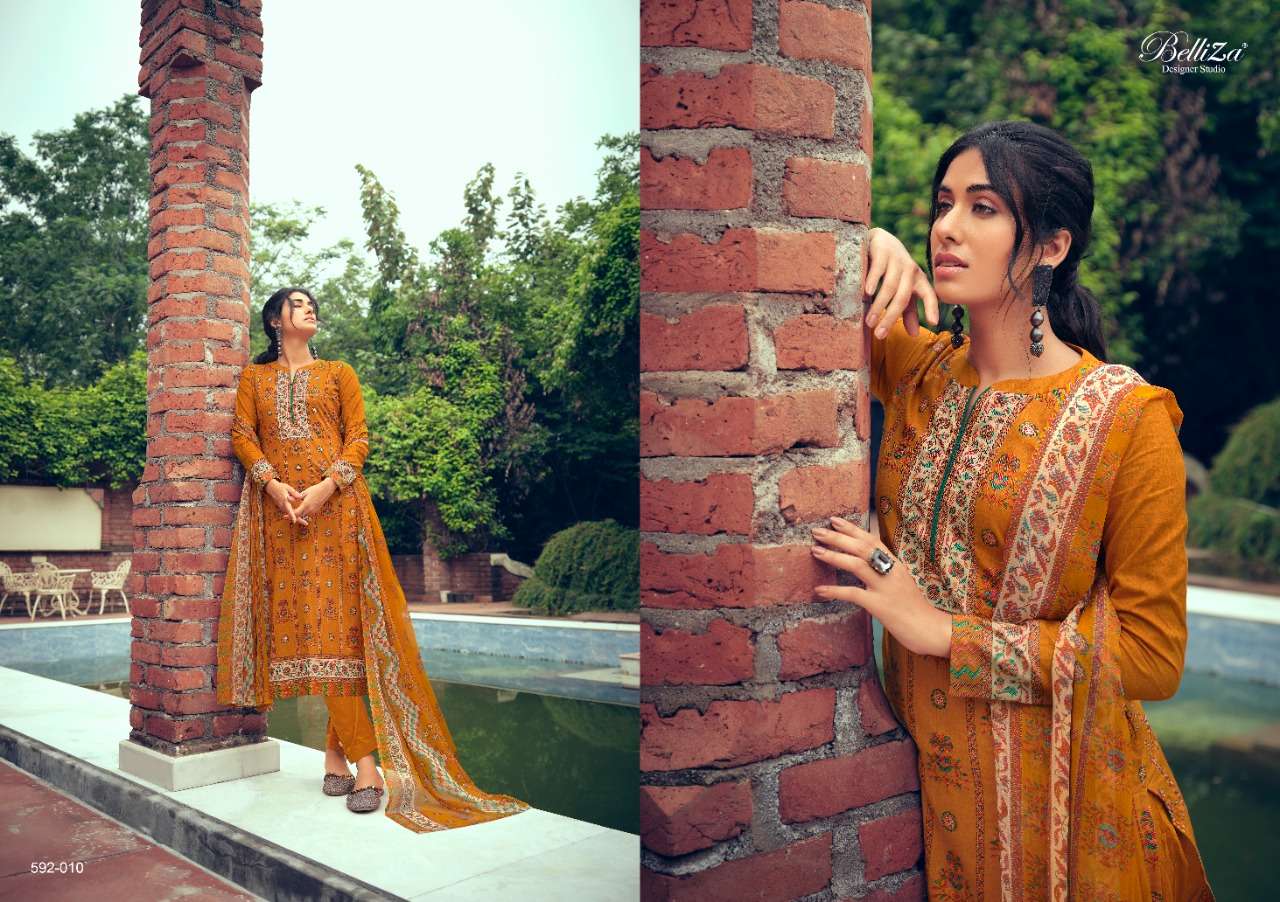 Belliza Nainpreet Exclusive  Designer Dress Material Catalog 