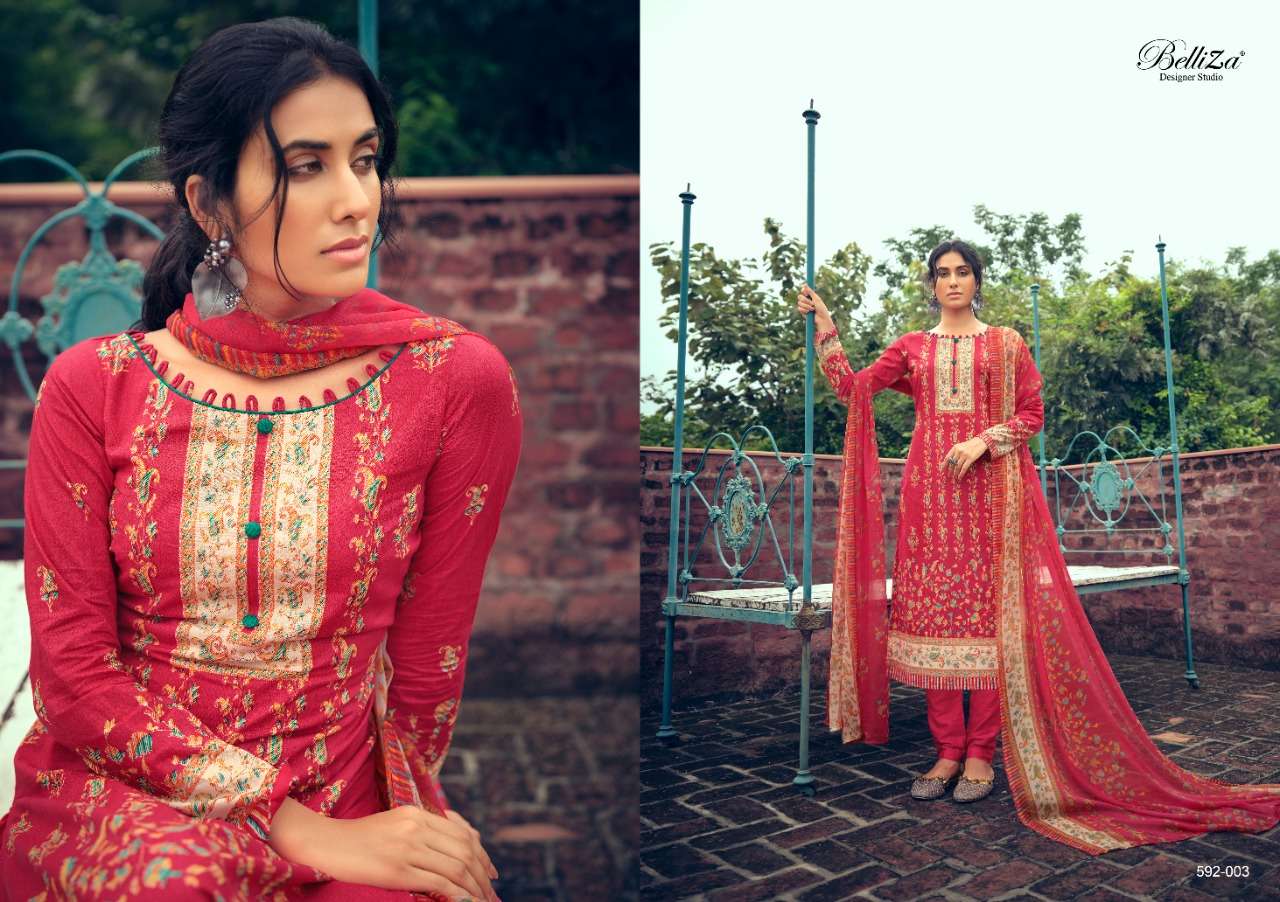 Belliza Nainpreet Exclusive  Designer Dress Material Catalog 