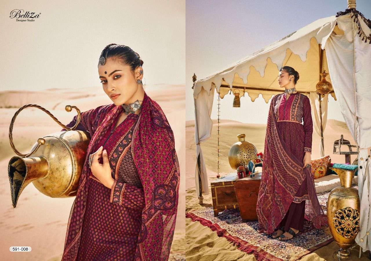 Belliza Queen Of Desert Catalog Designer Cotton Dress Materials
