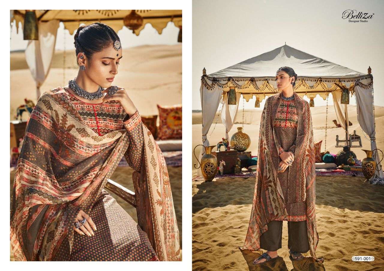 Belliza Queen Of Desert Catalog Designer Cotton Dress Materials