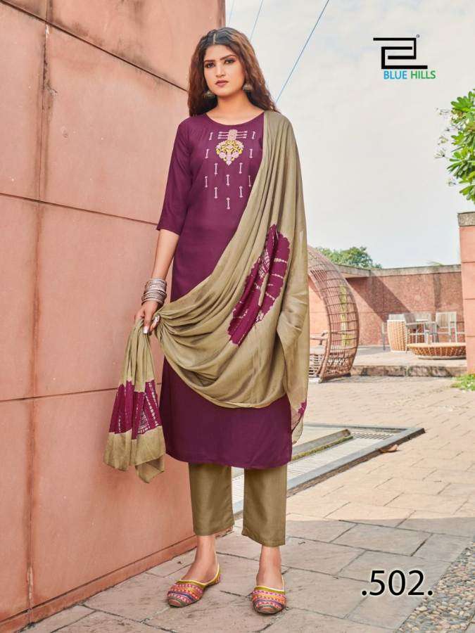 Blue Hills New Generation Vol 3 Designer Kurti Bottom and Dupatta Catalog