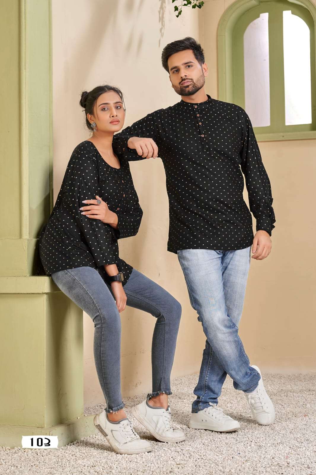  Cherry  catalog Fancy Rayon Couple Short Top Collection