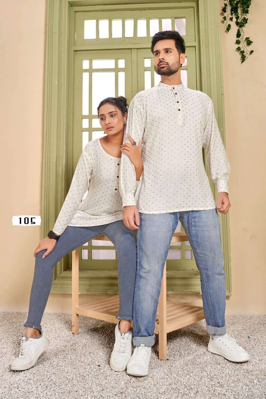  Cherry  catalog Fancy Rayon Couple Short Top Collection