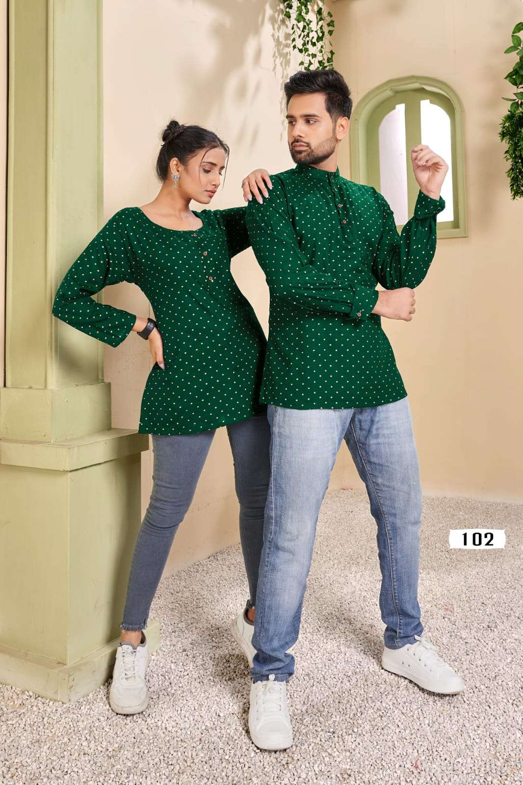  Cherry  catalog Fancy Rayon Couple Short Top Collection