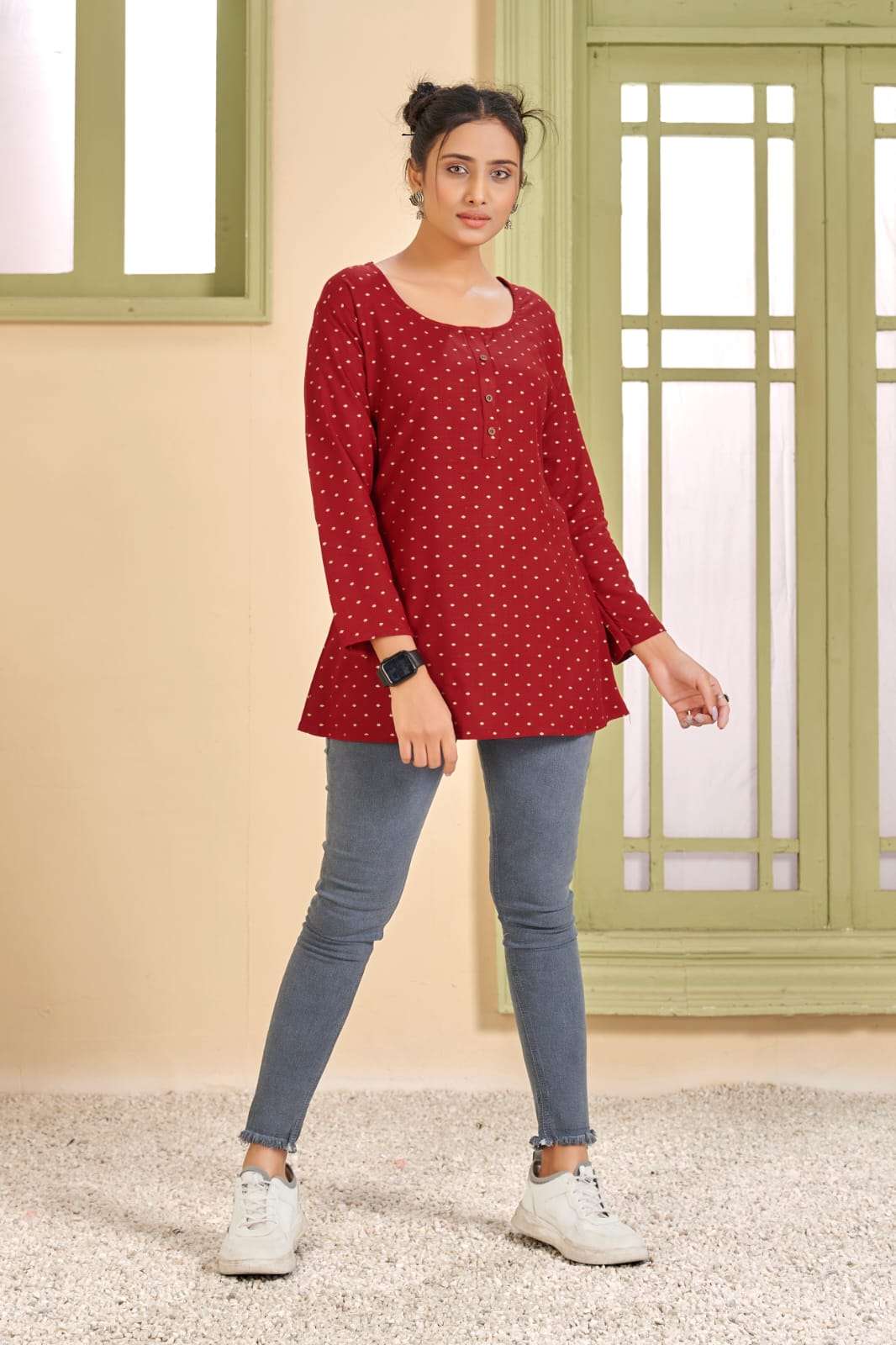  Cherry  catalog Fancy Rayon Couple Short Top Collection