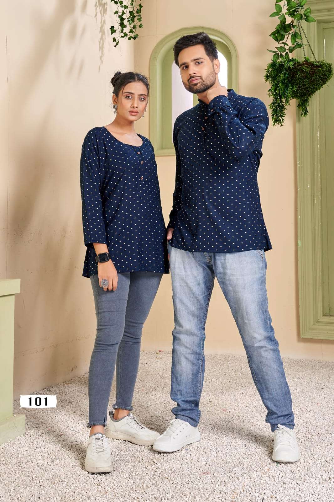  Cherry  catalog Fancy Rayon Couple Short Top Collection