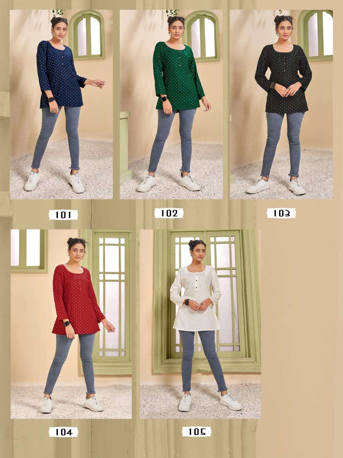  Cherry  catalog Fancy Rayon Couple Short Top Collection