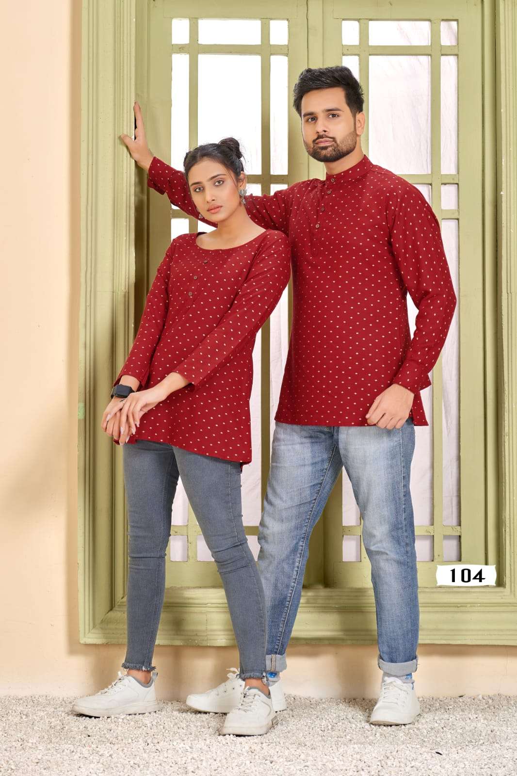  Cherry  catalog Fancy Rayon Couple Short Top Collection
