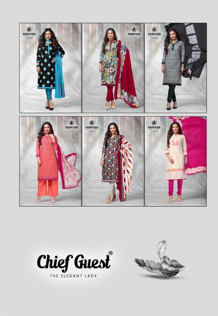 Deeptex Chief Guest Vol 23 Catalog Regular Wear Cotton Printed Women Dress Materials 