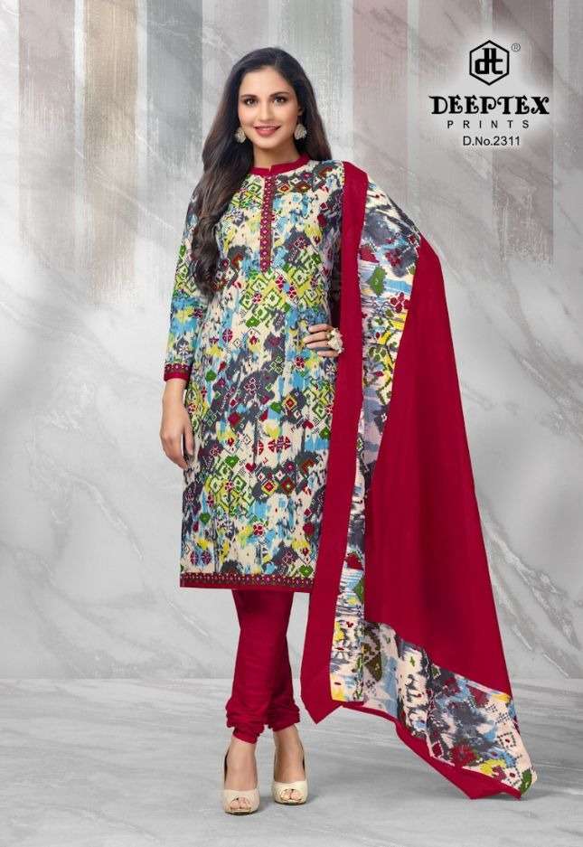 Deeptex Chief Guest Vol 23 Catalog Regular Wear Cotton Printed Women Dress Materials 